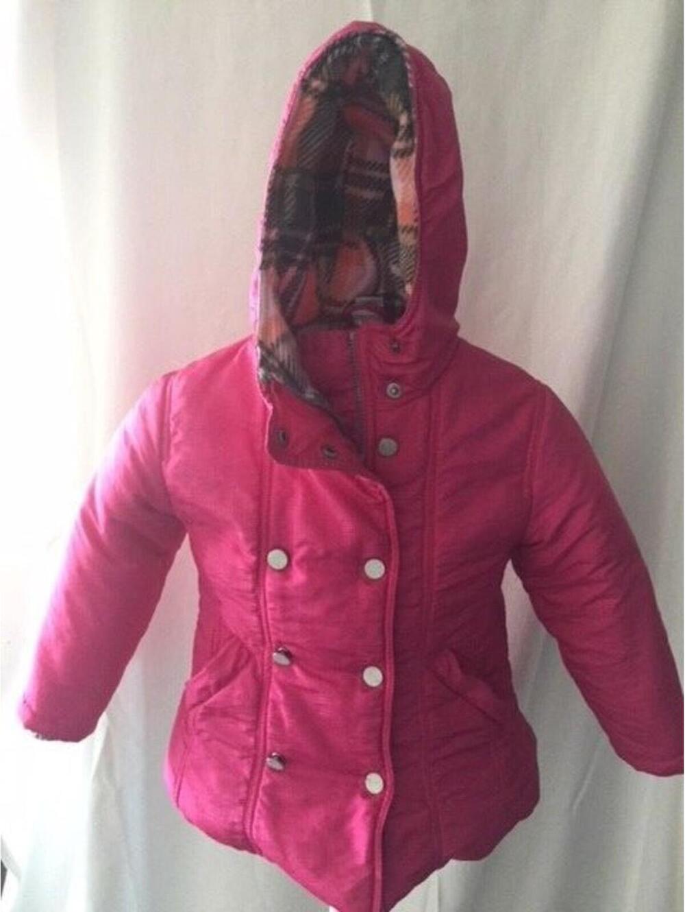 Designer Boutique Girls Size 6 Pink Cakewalk Jacket W/ Hood Thick Lined